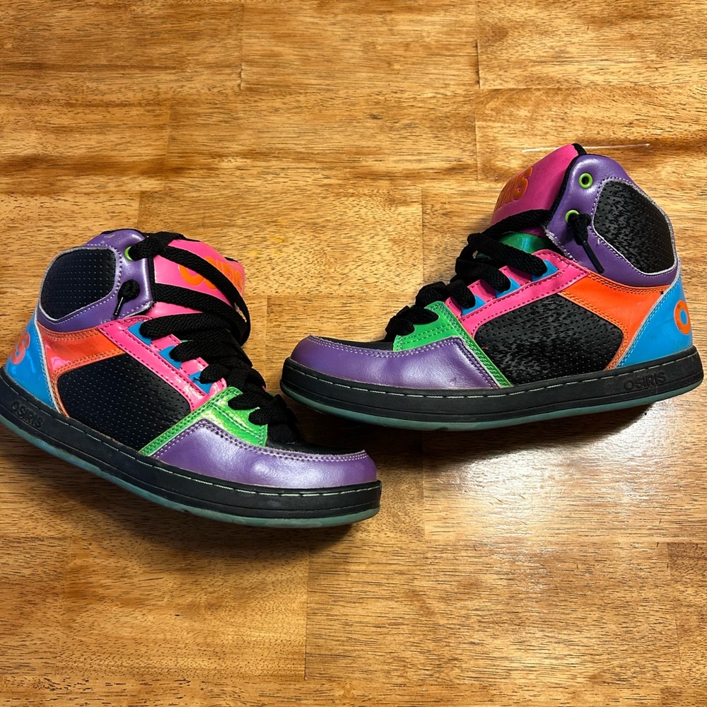 Osiris Purple and Black High-Tops